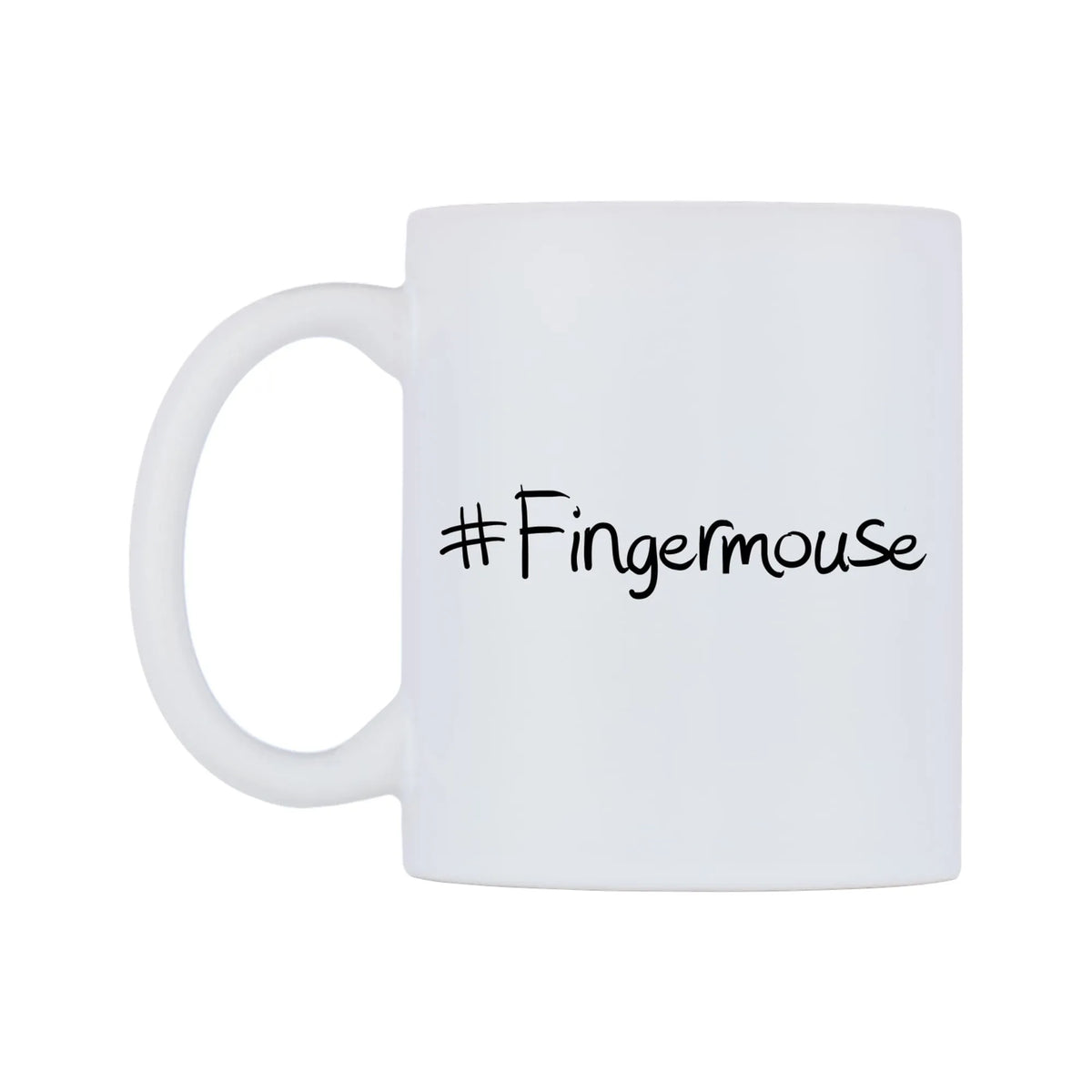 Fingermouse Mug — mug, right side, on a white background