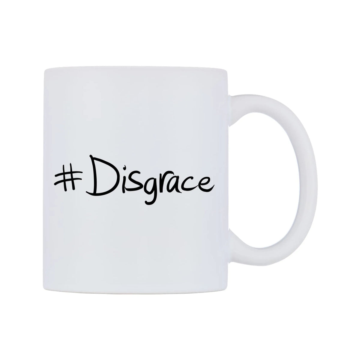Disgrace Mug — mug, left side, on a white background