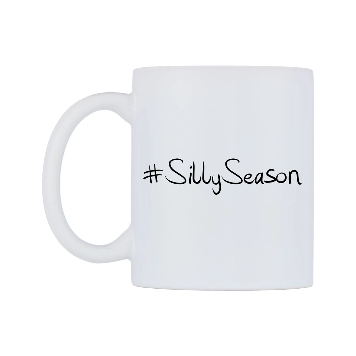 SillySeason Mug — mug, right side, on a white background
