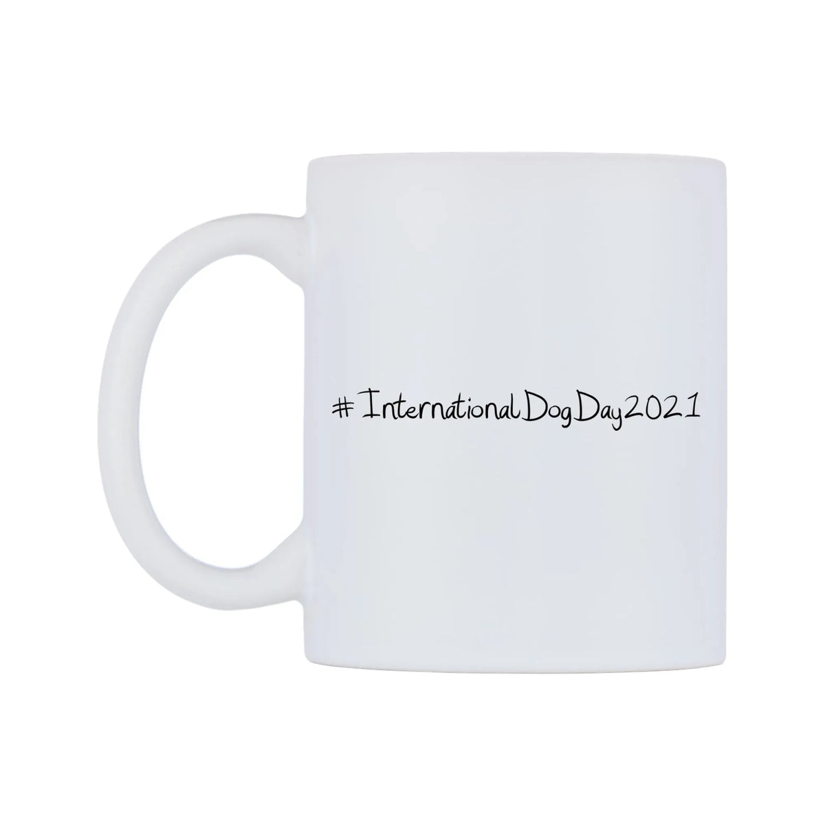InternationalDogDay2021 Mug — mug, right side, on a white background