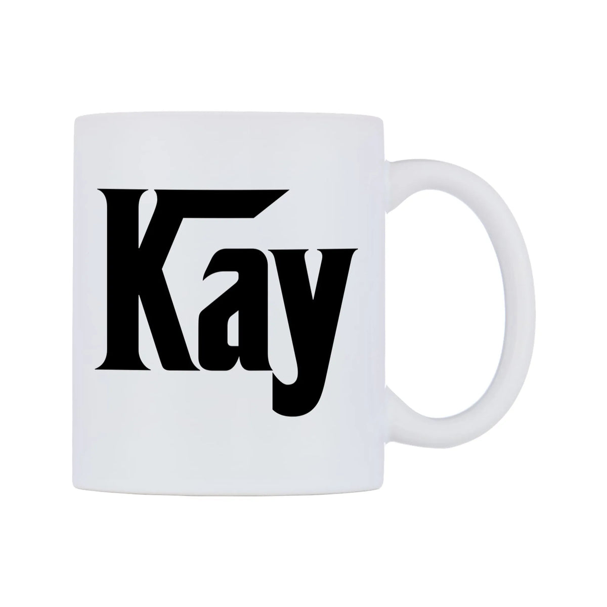 Kay - Godfather Themed Mug — white 11oz gloss mug, left side, on a white background