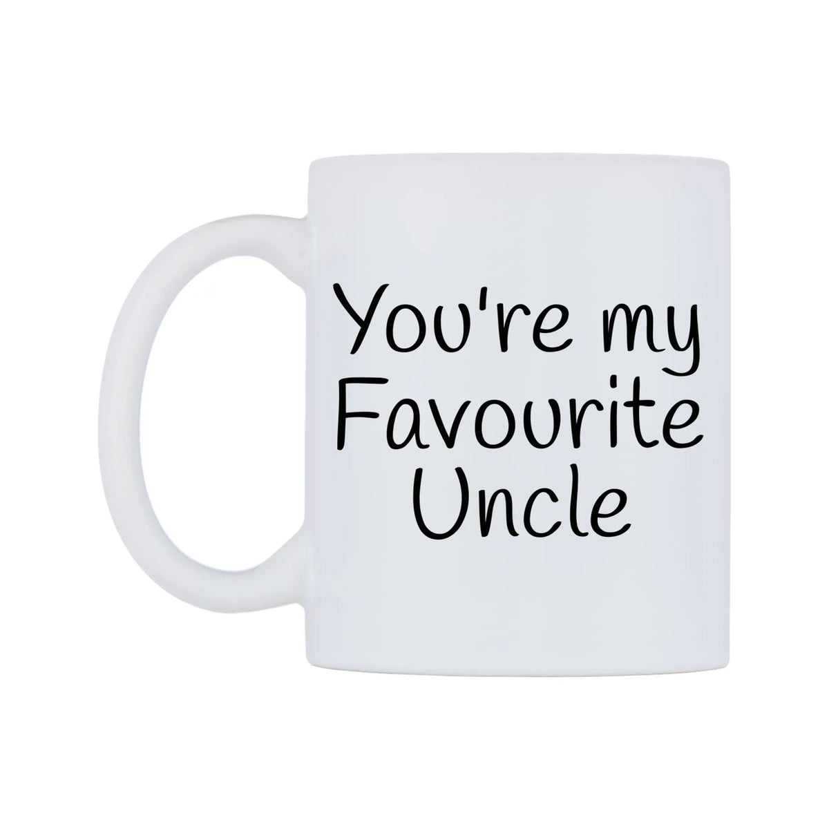 You're My Favourite Uncle Mug — mug, right side, on a white background