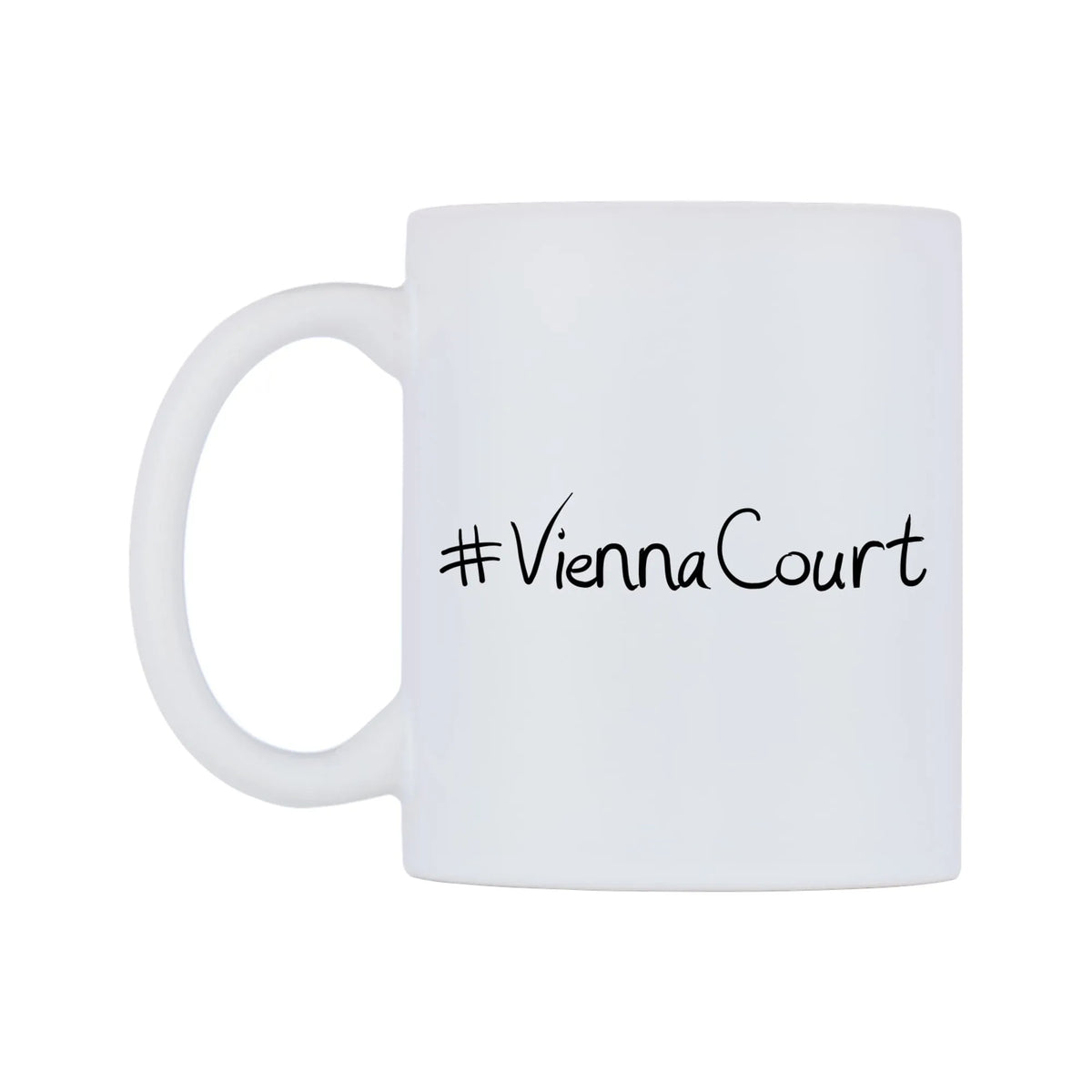 ViennaCourt Mug — mug, right side, on a white background