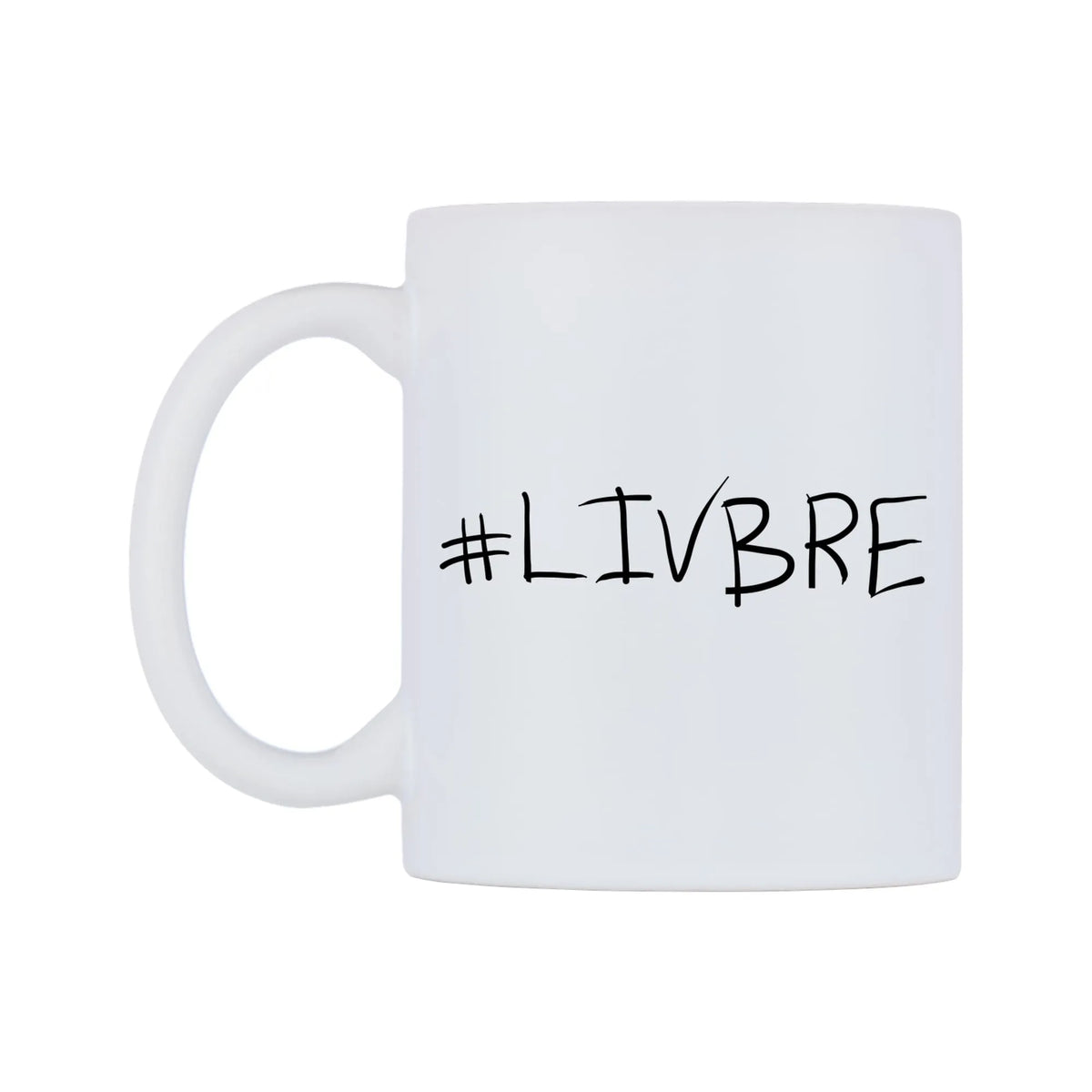 LIVBRE Mug — mug, right side, on a white background