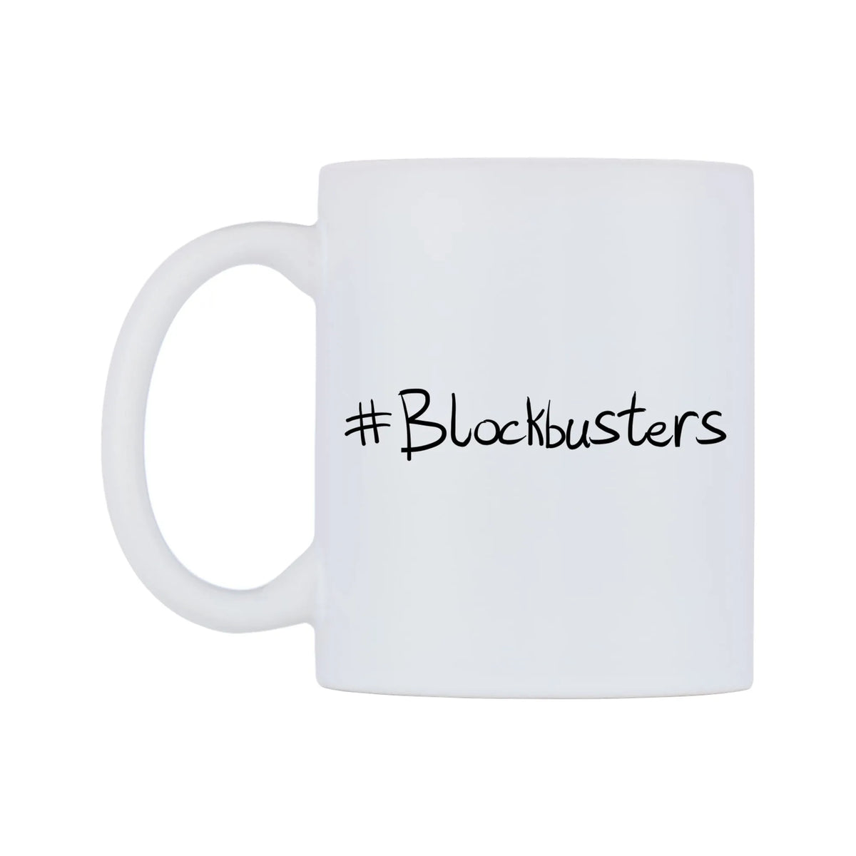 Blockbusters Mug — mug, right side, on a white background