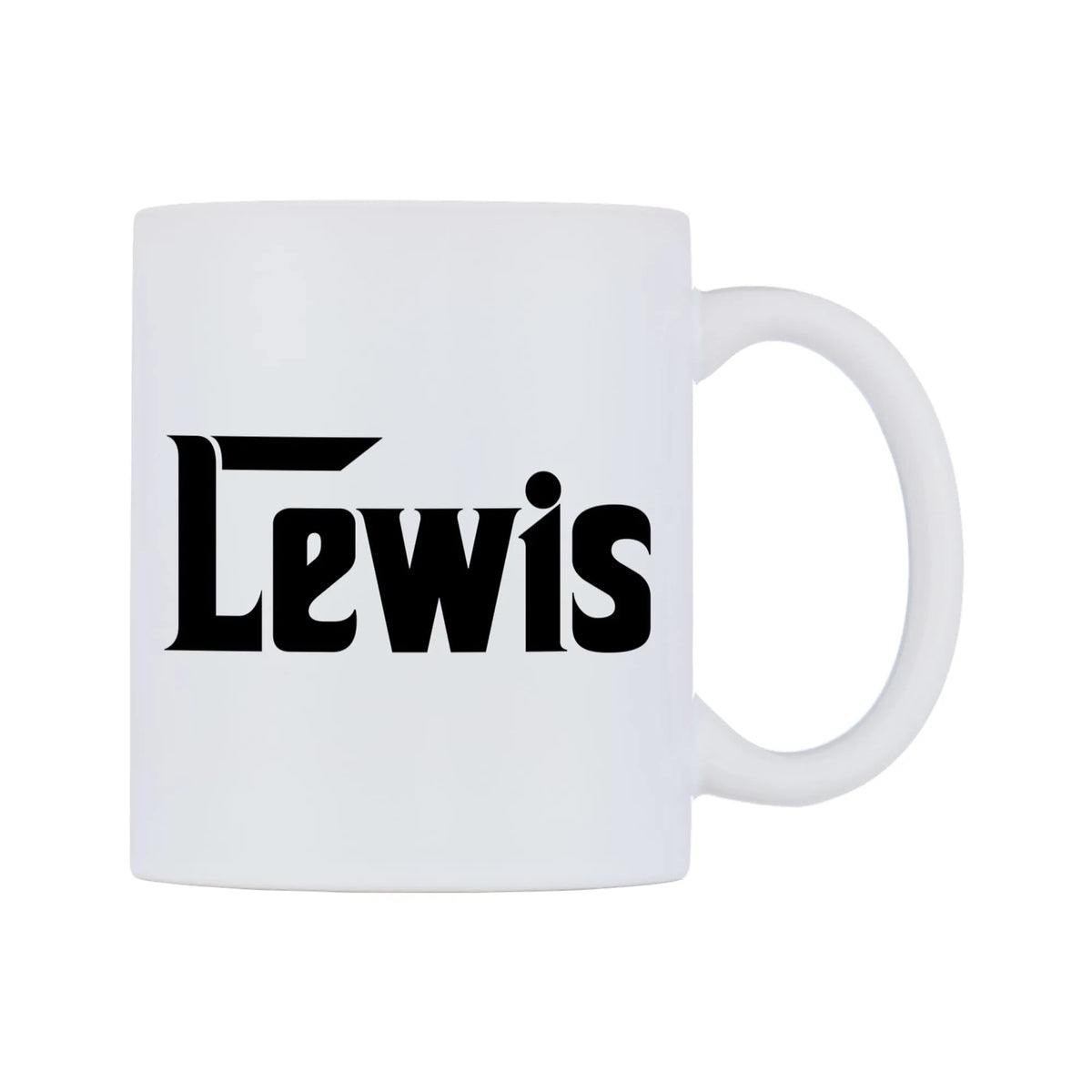 Lewis - Godfather Themed Mug — white 11oz gloss mug, left side, on a white background