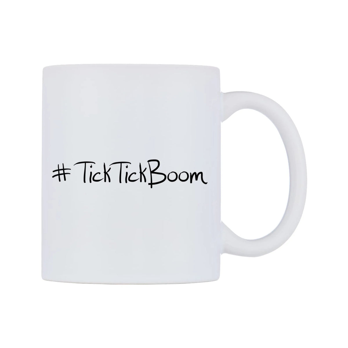 TickTickBoom Mug — mug, left side, on a white background
