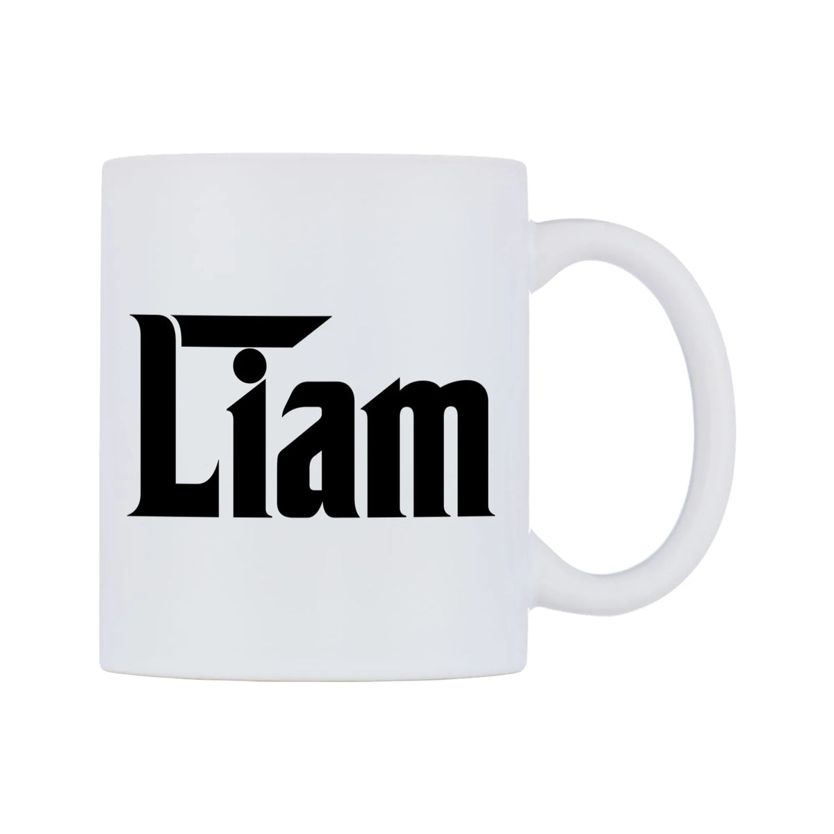 Liam - Godfather Themed Mug — white 11oz gloss mug, left side, on a white background