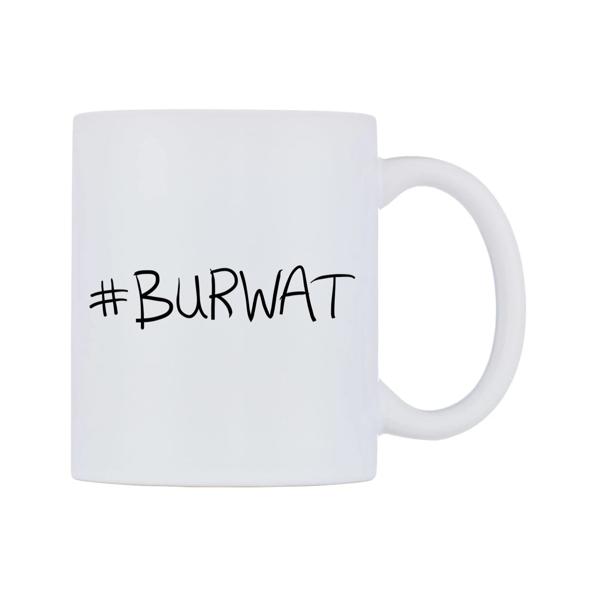 BURWAT Mug — mug, left side, on a white background