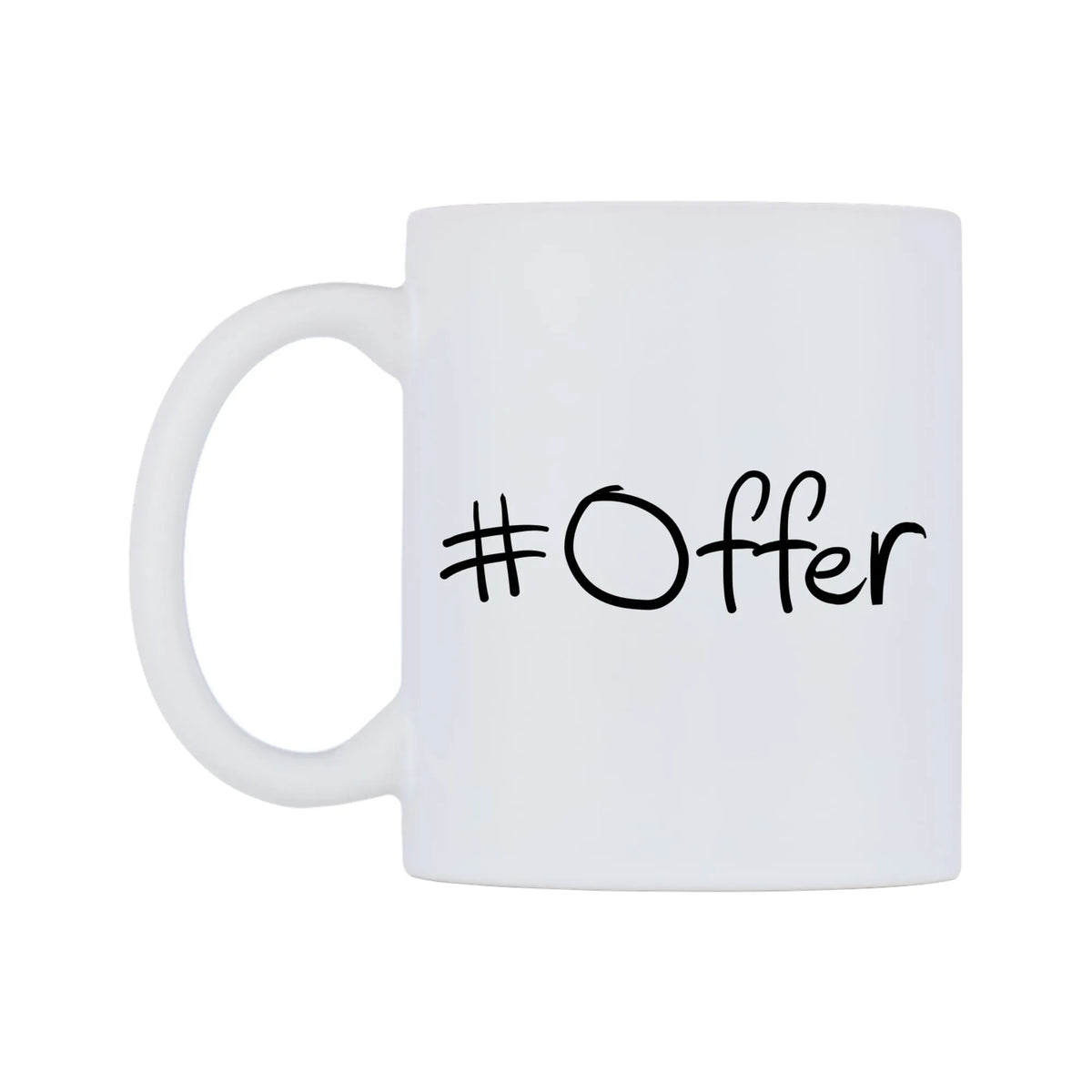 Offer Mug — mug, right side, on a white background