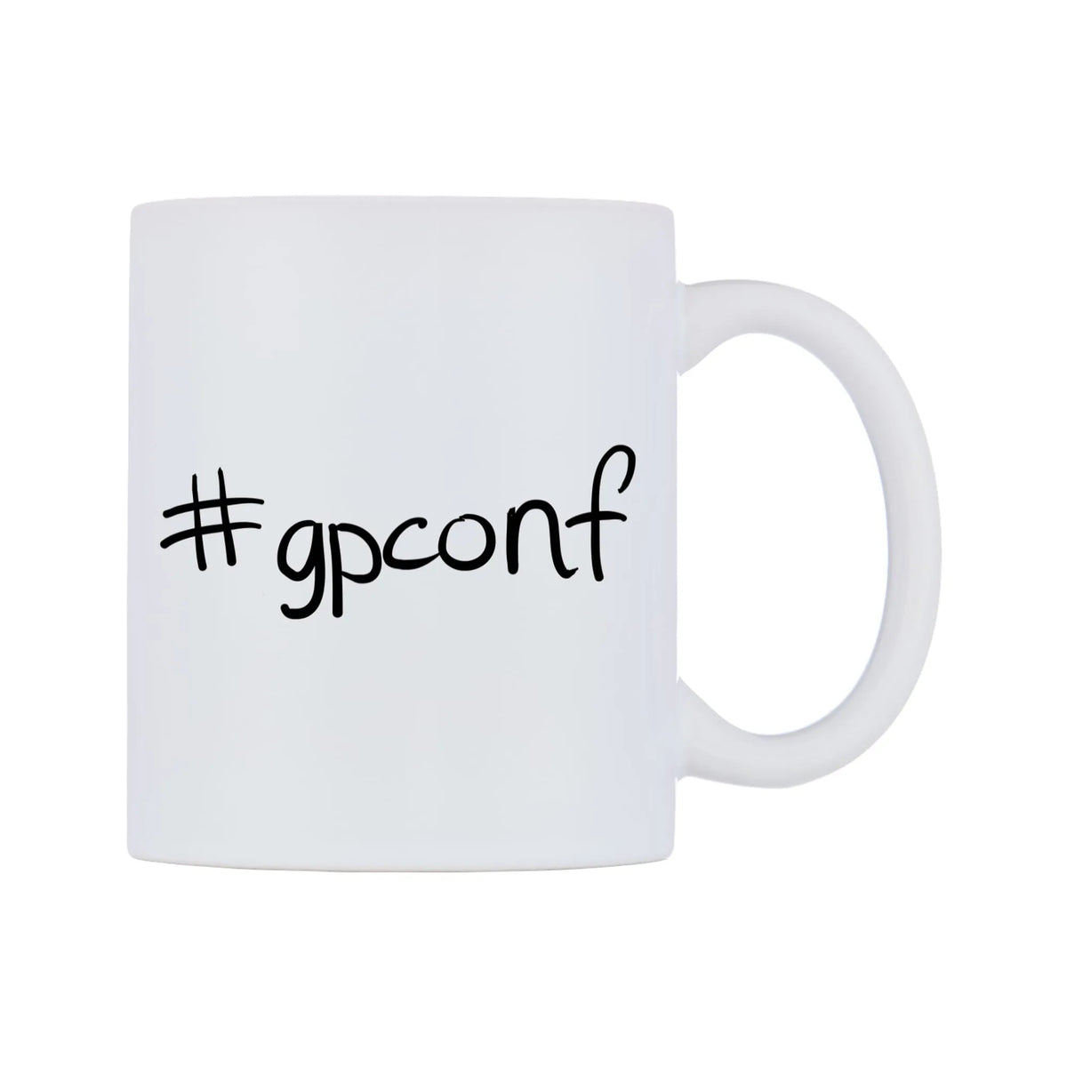 gpconf Mug — mug, left side, on a white background