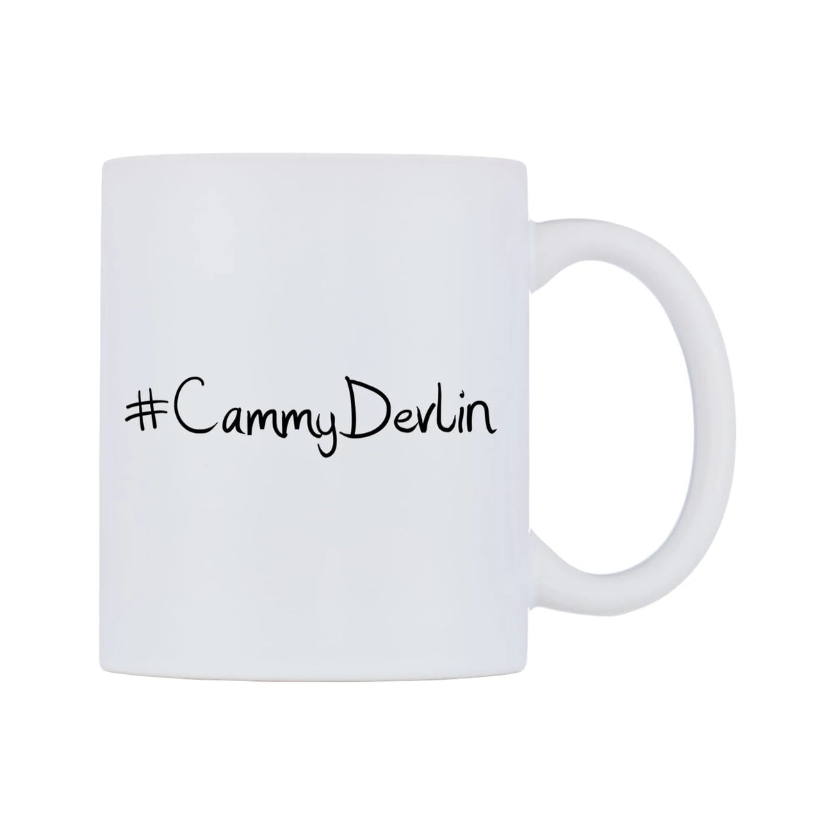 CammyDevlin Mug — mug, left side, on a white background