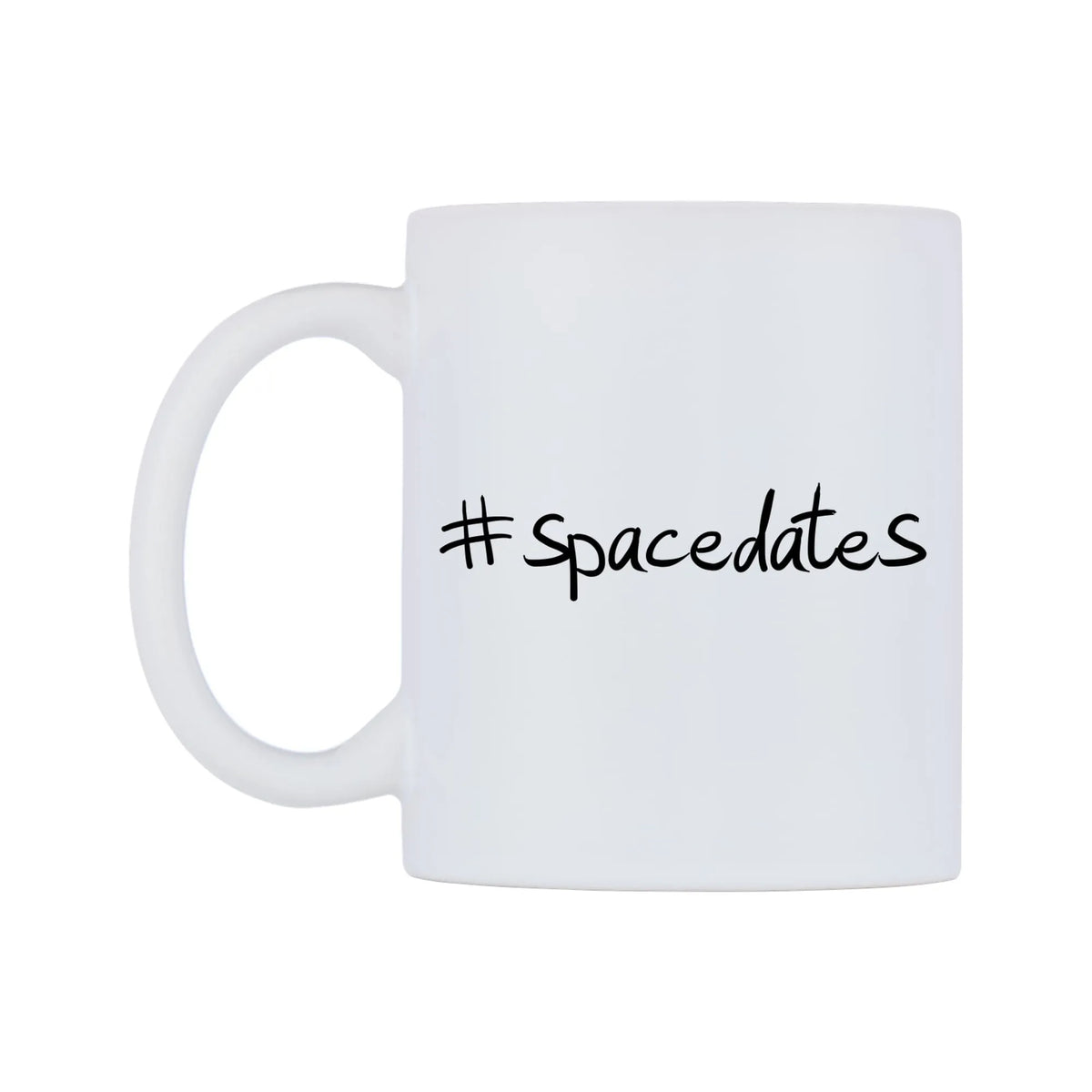 spacedates Mug — mug, right side, on a white background