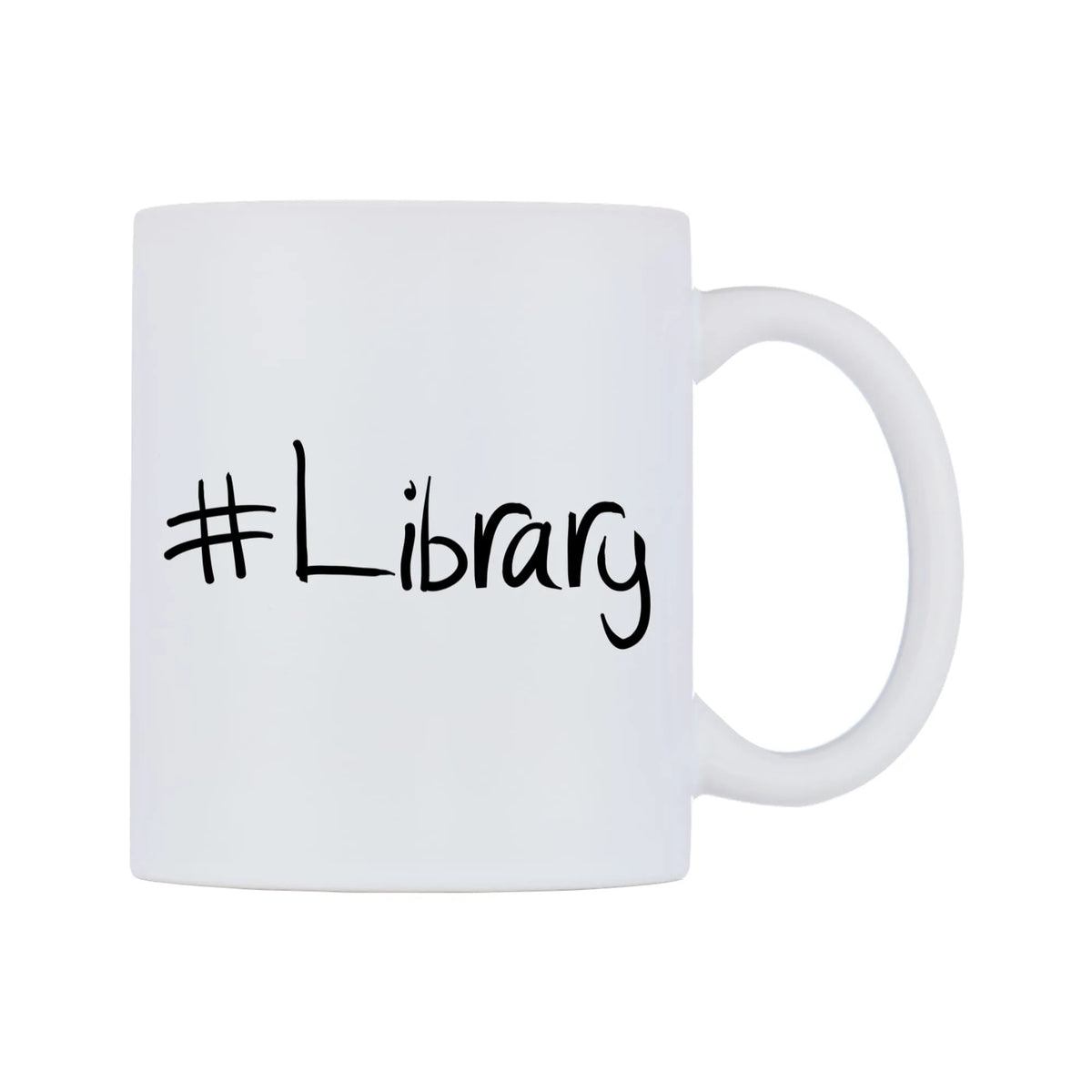 Library Mug — mug, left side, on a white background