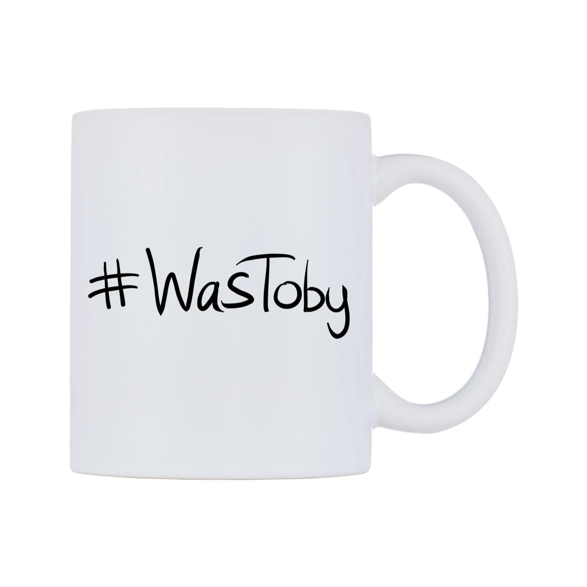 WasToby Mug — mug, left side, on a white background