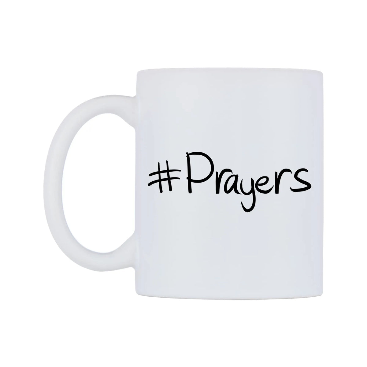 Prayers Mug — mug, right side, on a white background