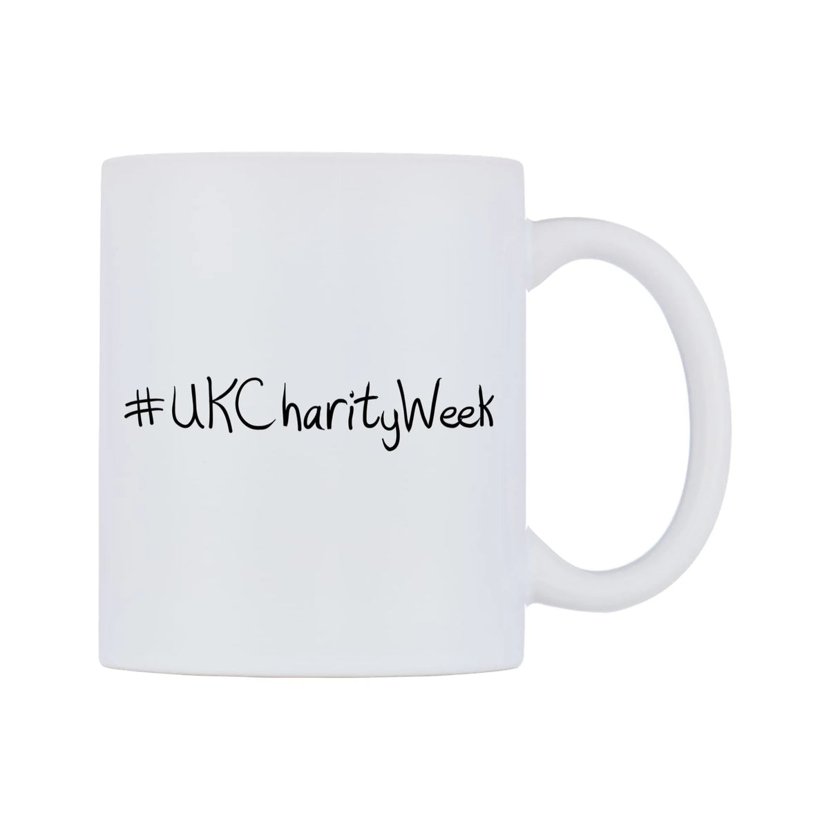 UKCharityWeek Mug — mug, left side, on a white background