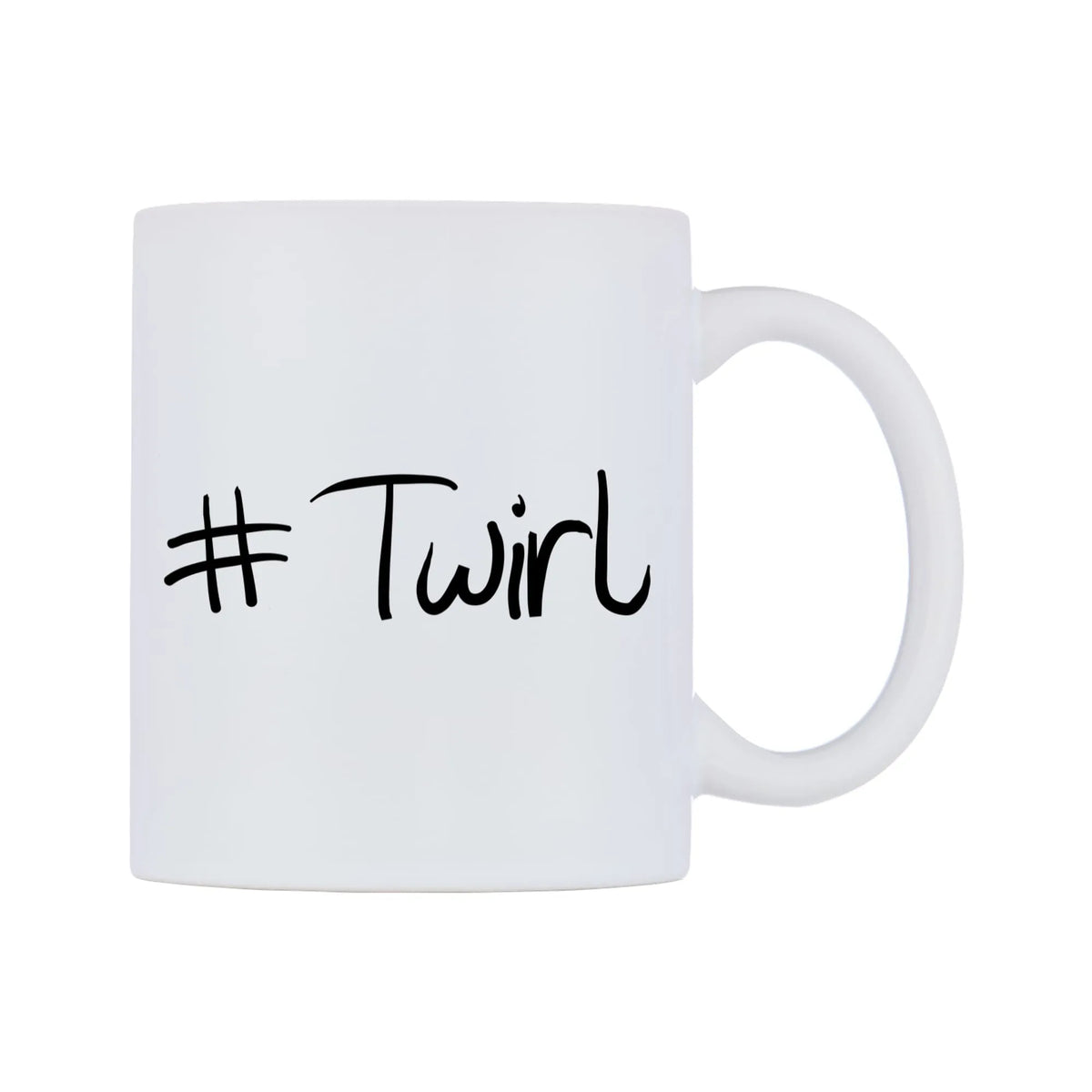 Twirl Mug — mug, left side, on a white background
