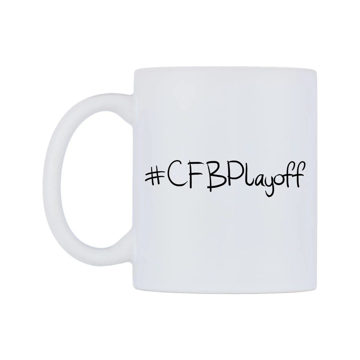 CFBPlayoff Mug — mug, right side, on a white background