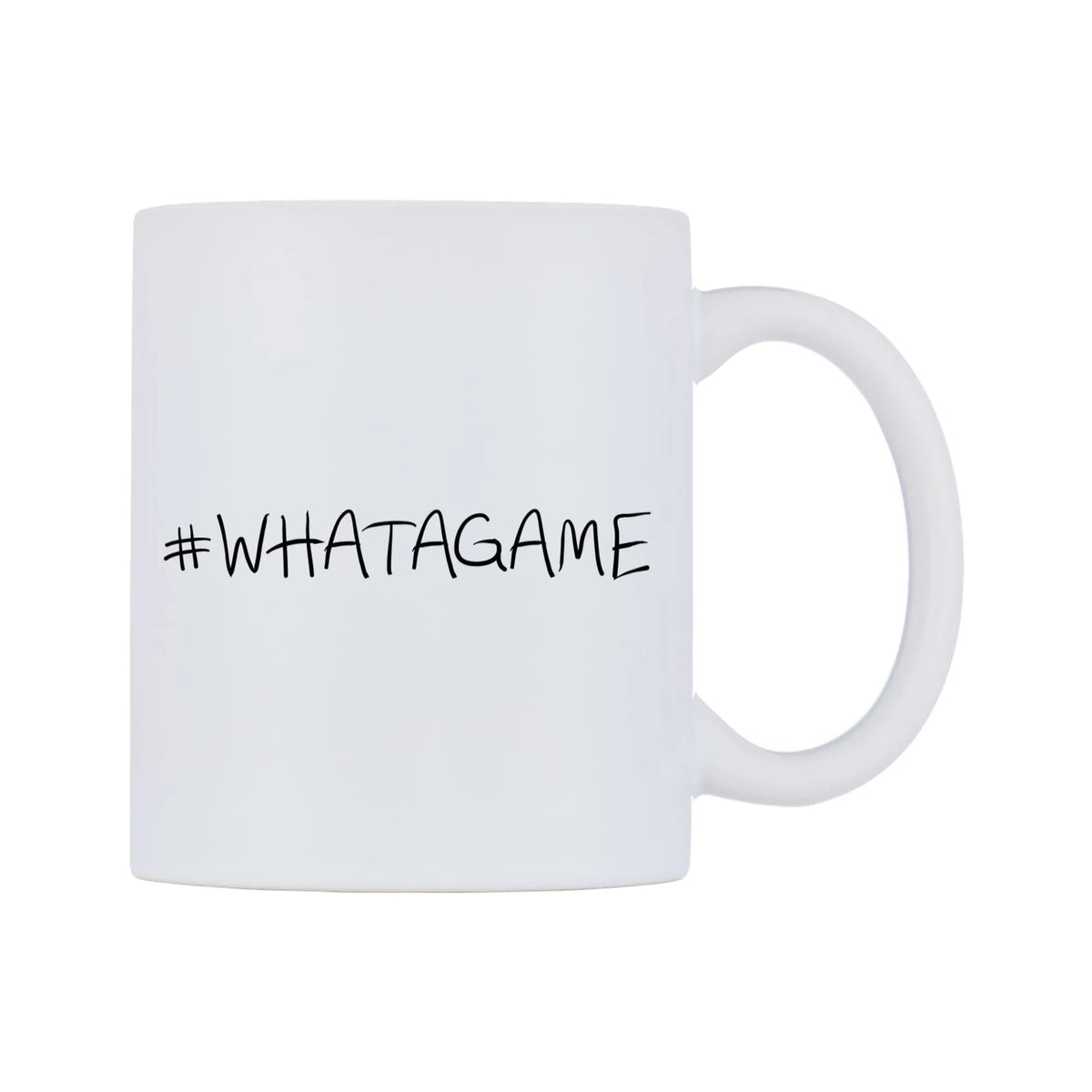 WHATAGAME Mug — mug, left side, on a white background