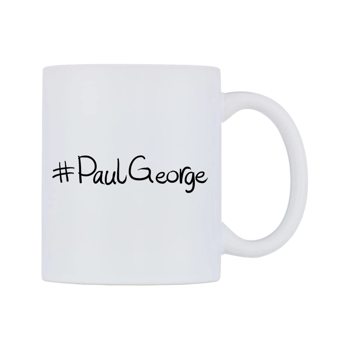 PaulGeorge Mug — mug, left side, on a white background