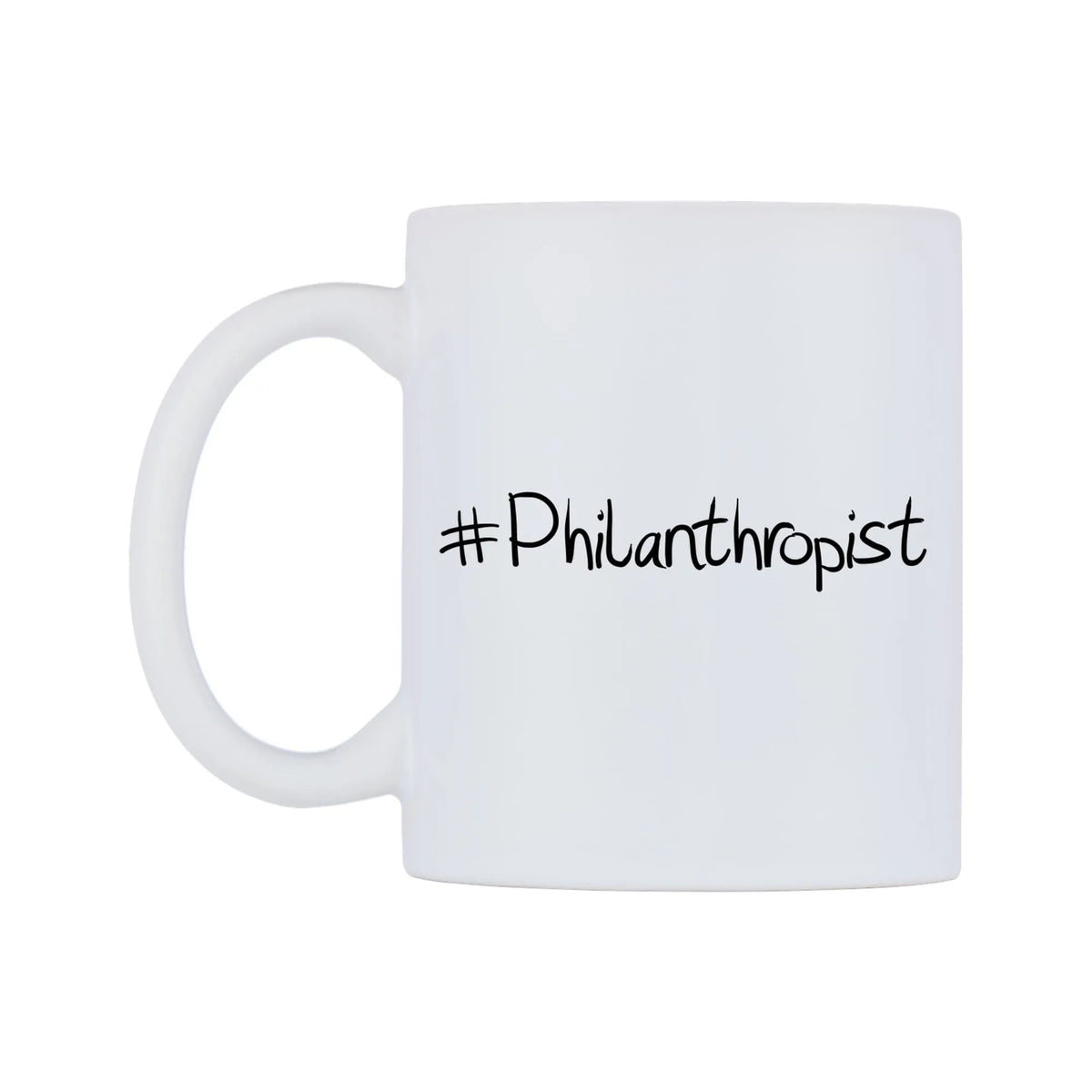 Philanthropist Mug — mug, right side, on a white background