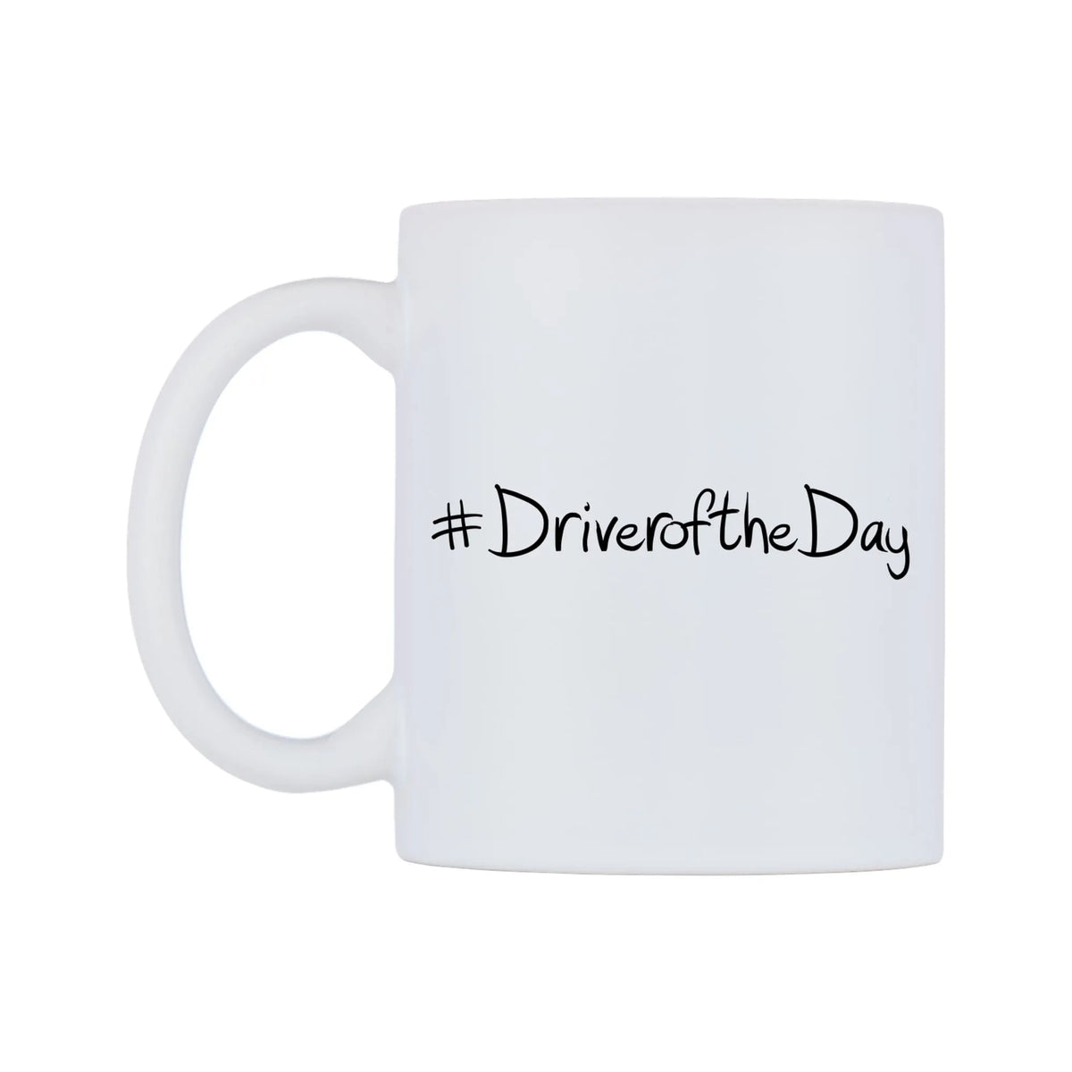 DriveroftheDay Mug — mug, right side, on a white background