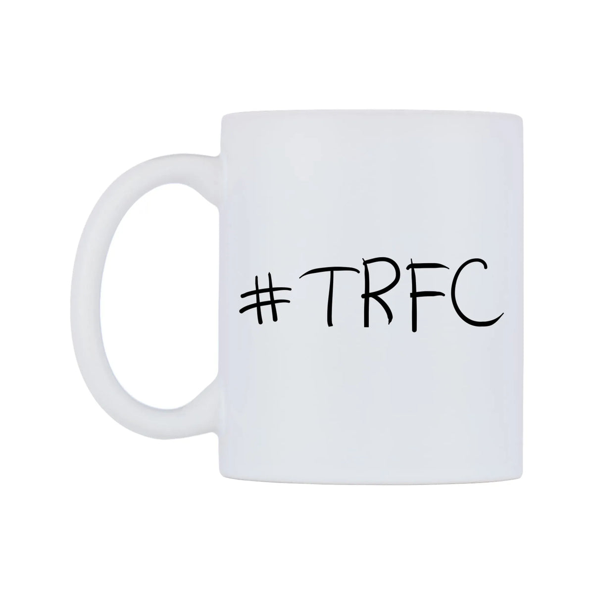 TRFC Mug — mug, right side, on a white background