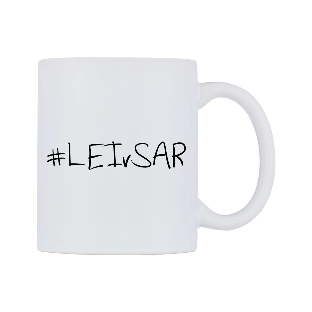 LEIvSAR Mug — mug, left side, on a white background
