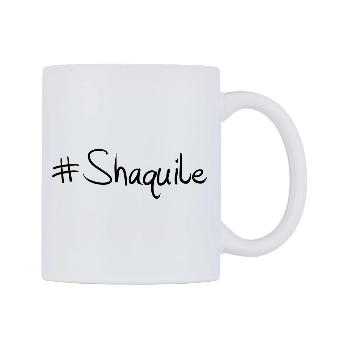 Shaquile Mug — mug, left side, on a white background