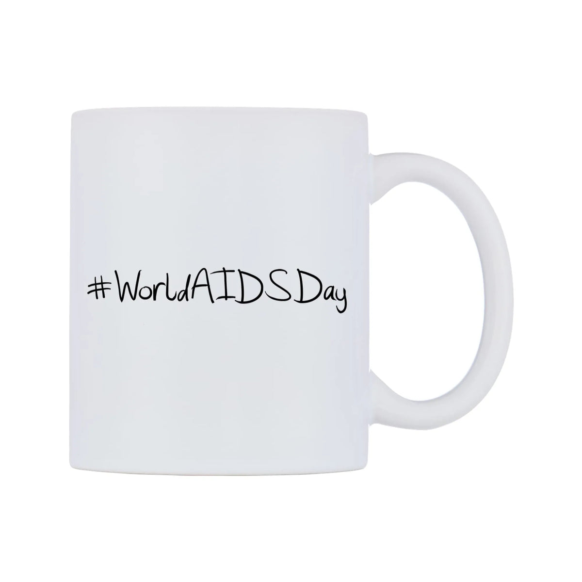 WorldAIDSDay Mug — mug, left side, on a white background