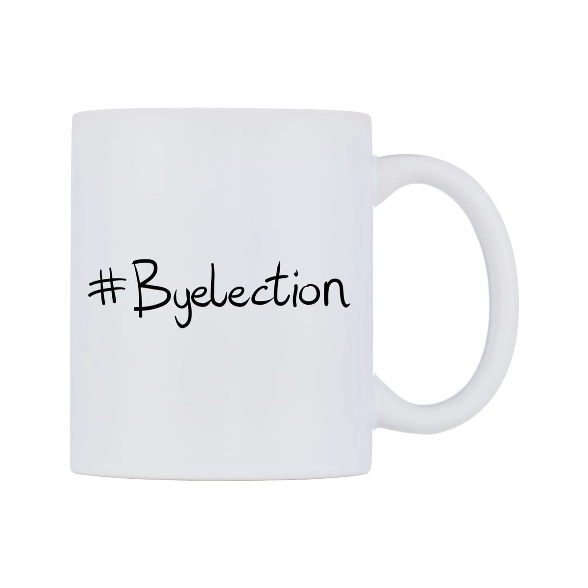 Byelection Mug — mug, left side, on a white background