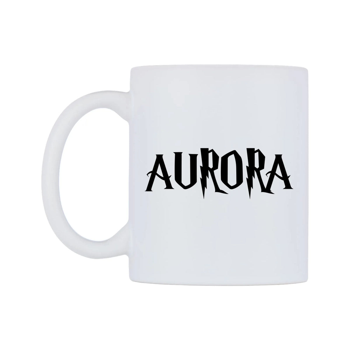 Aurora - Wizard Themed Mug — white 11oz gloss mug, right side, on a white background