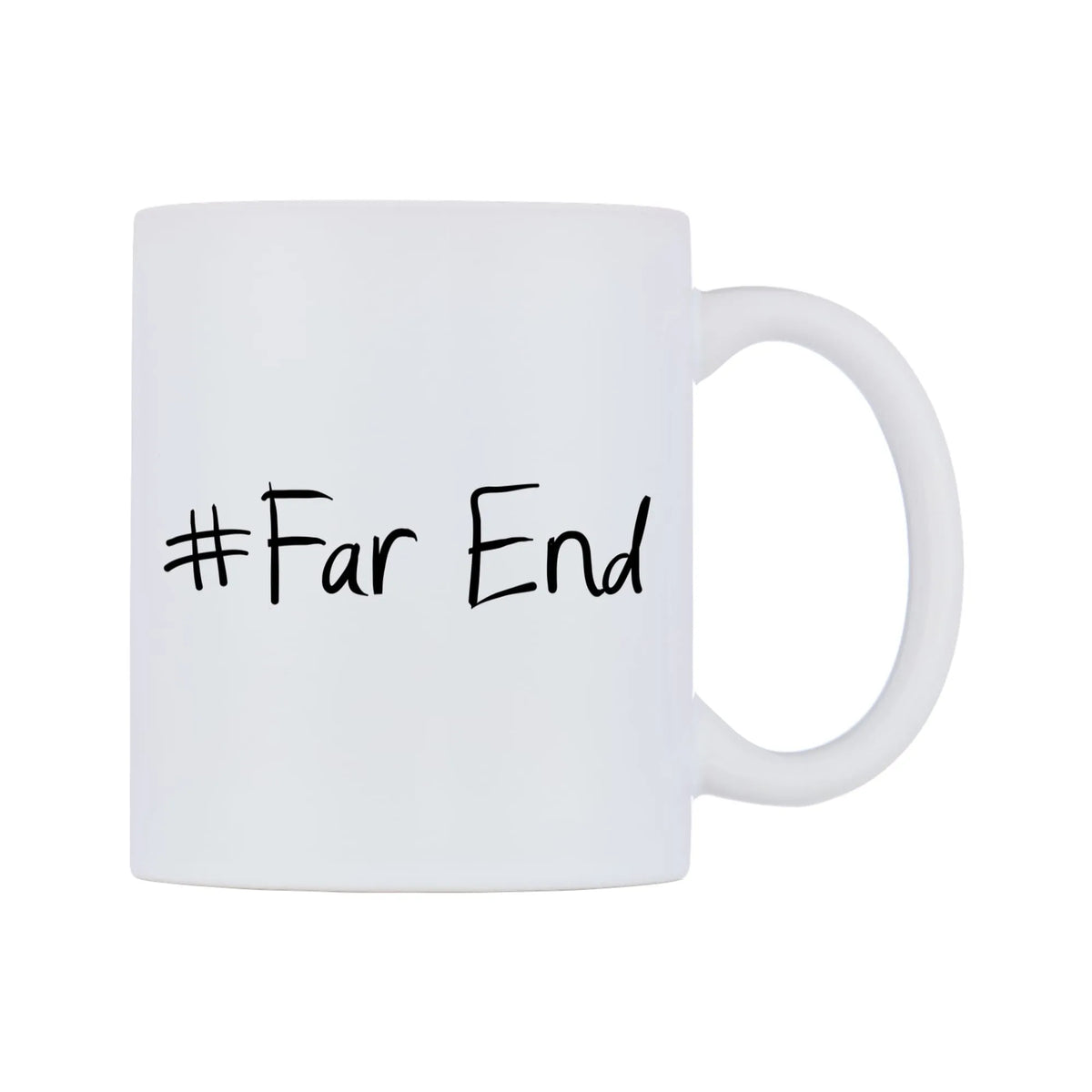 Far End Mug — mug, left side, on a white background