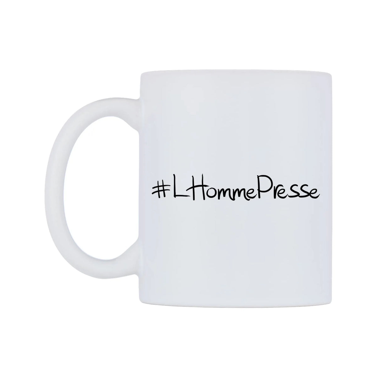 LHommePresse Mug — mug, right side, on a white background