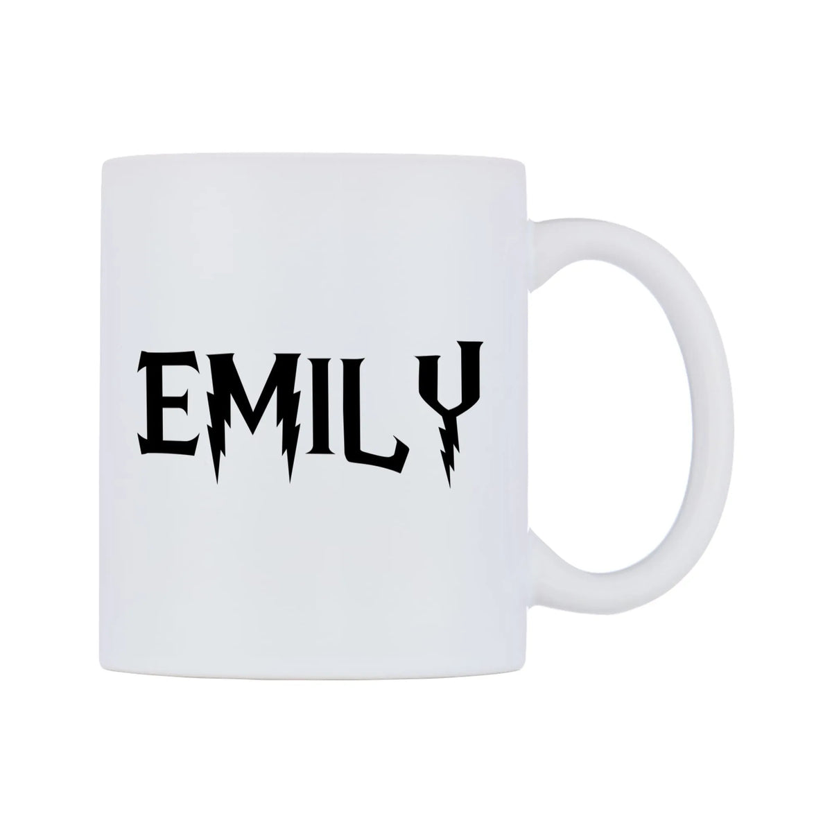 Emily - Wizard Themed Mug — mug, left side, on a white background