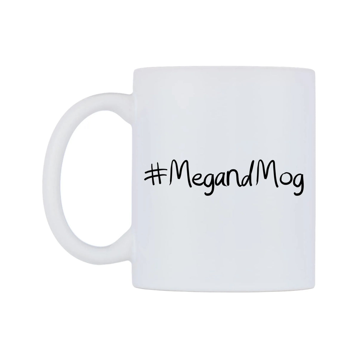 MegandMog Mug — mug, right side, on a white background