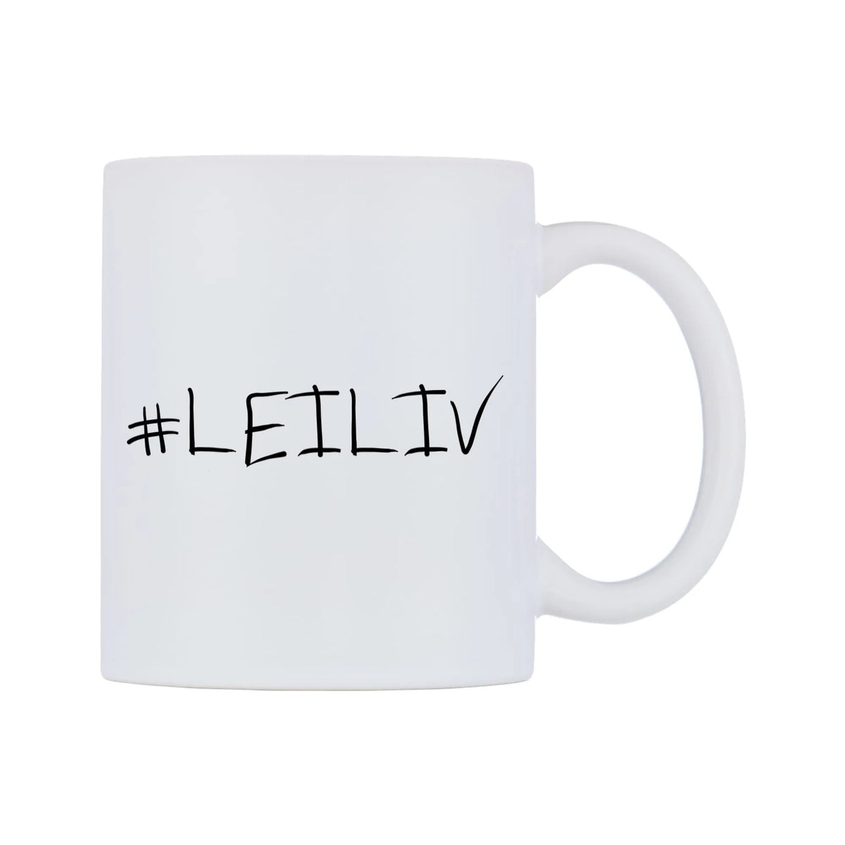 LEILIV Mug — mug, left side, on a white background