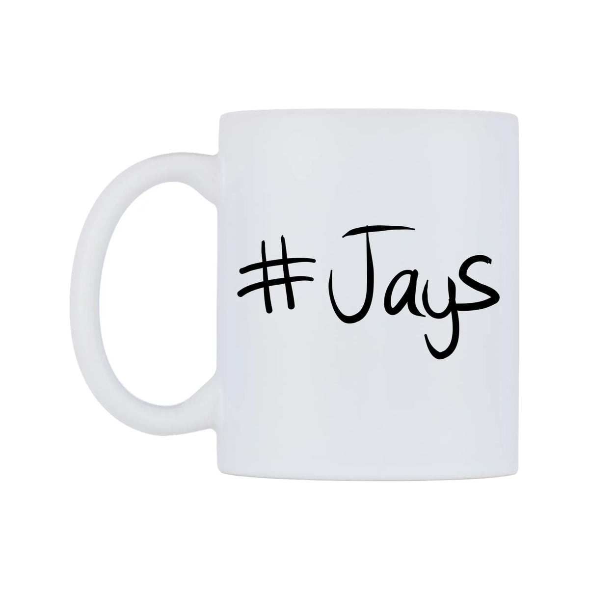 Jays Mug — mug, right side, on a white background