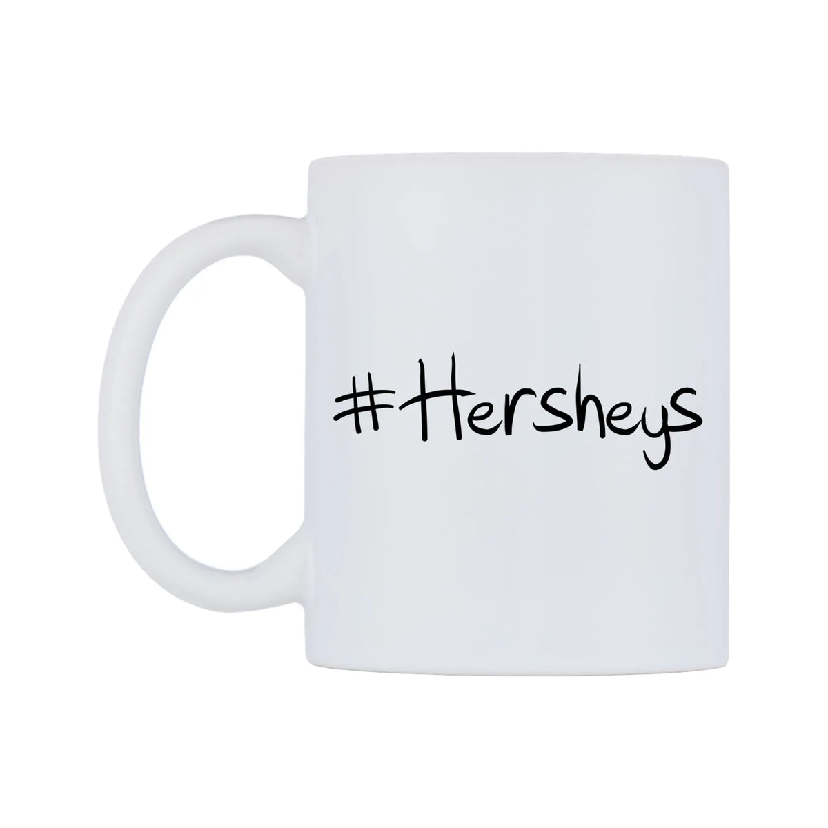 Hersheys Mug — mug, right side, on a white background