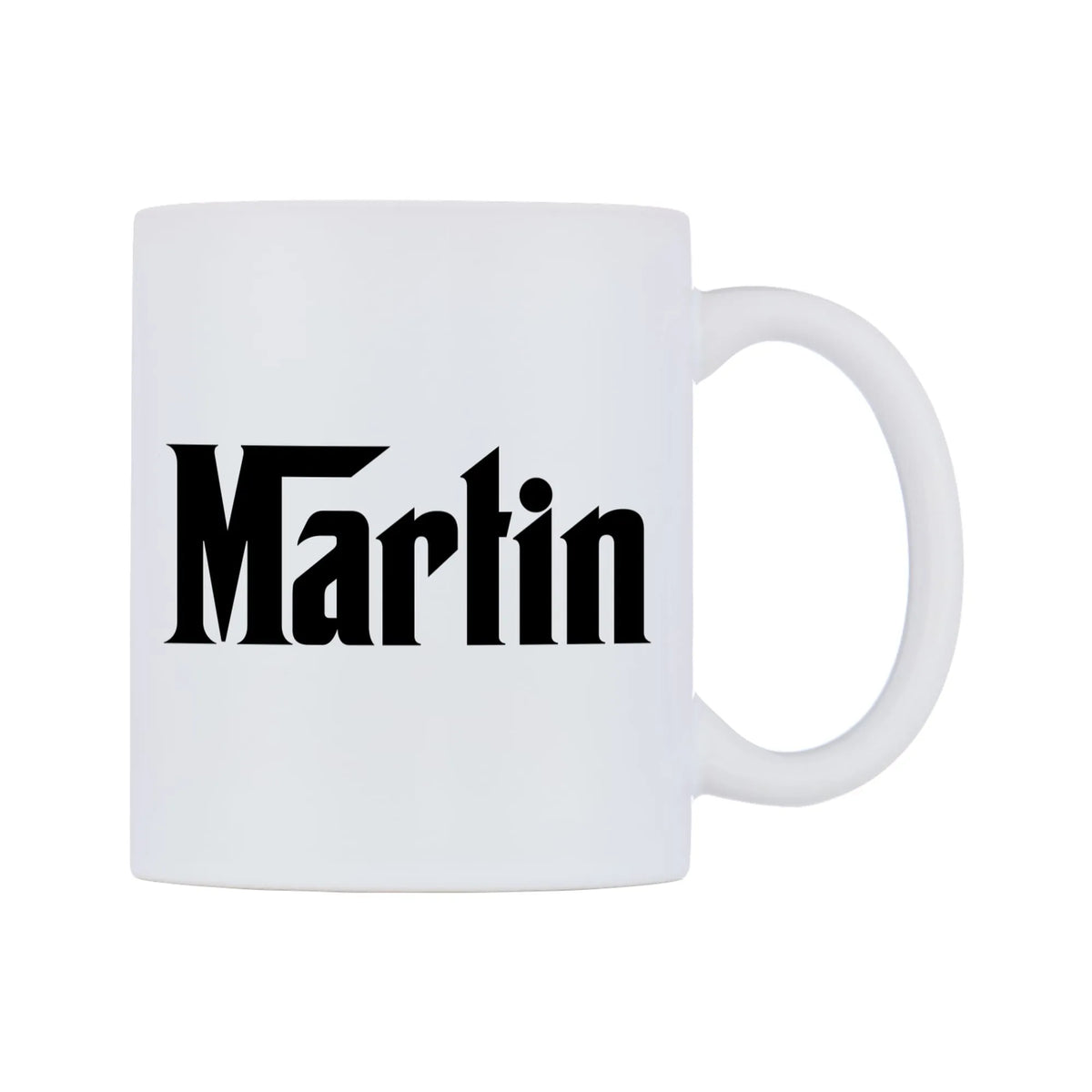 Martin - Godfather Themed Mug — mug, left side, on a white background