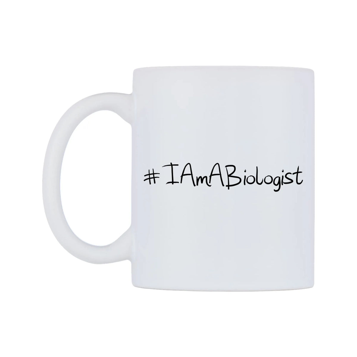 IAmABiologist Mug — mug, right side, on a white background