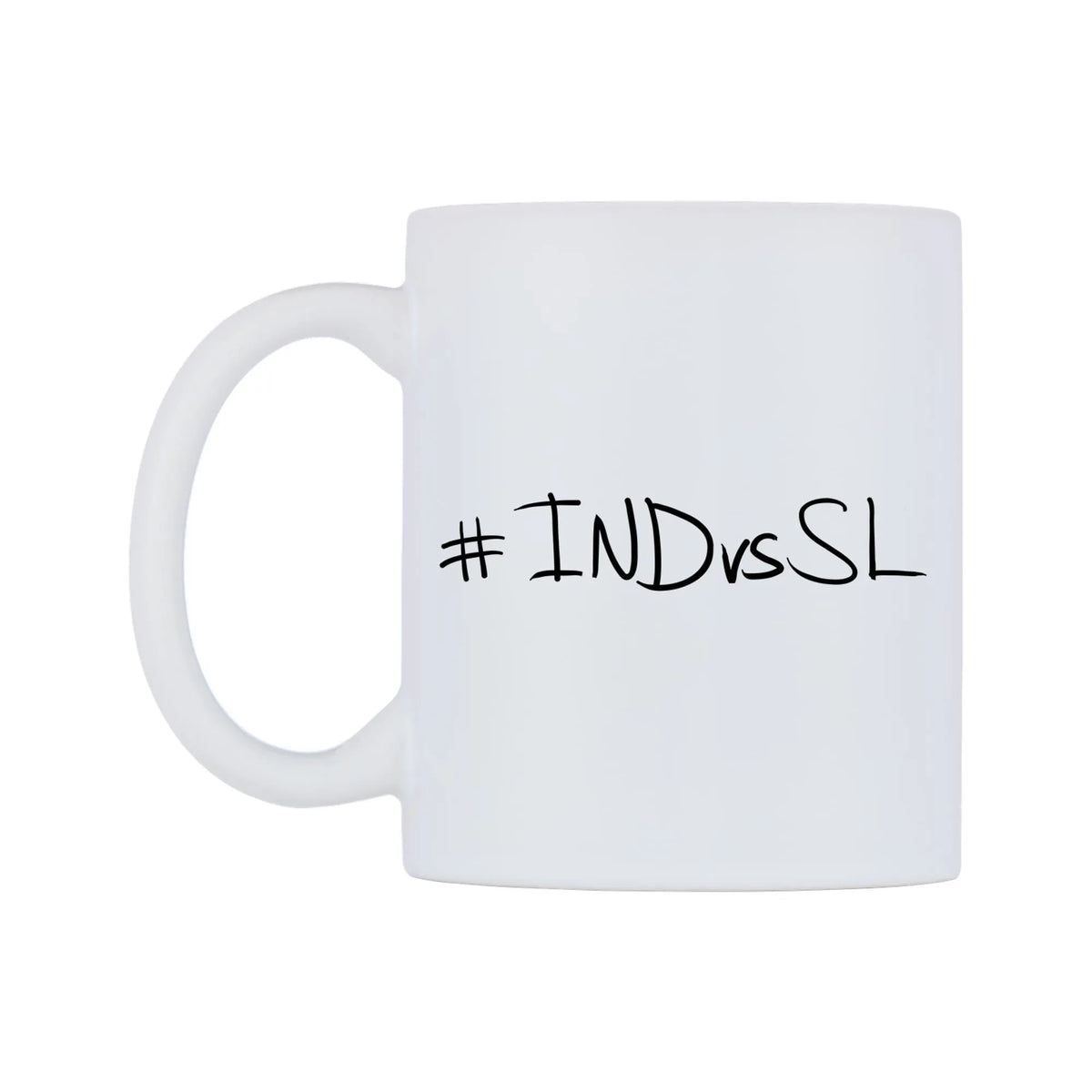 INDvsSL Mug — mug, right side, on a white background
