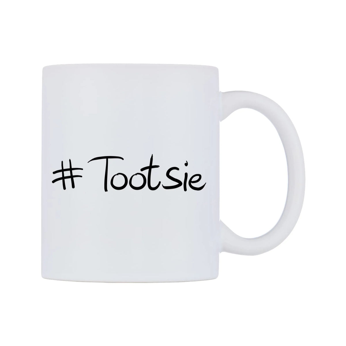 Tootsie Mug — mug, left side, on a white background