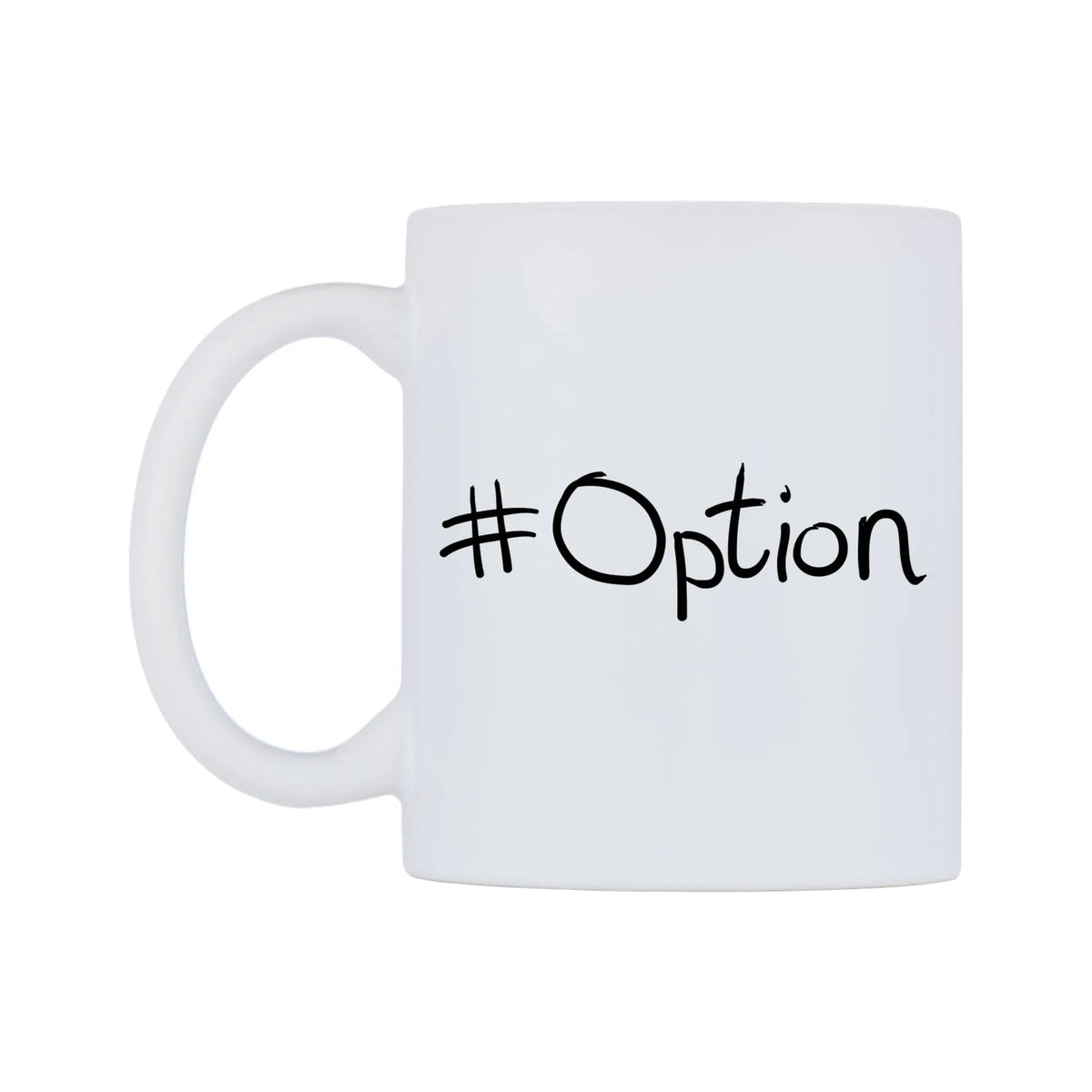 Option Mug — mug, right side, on a white background