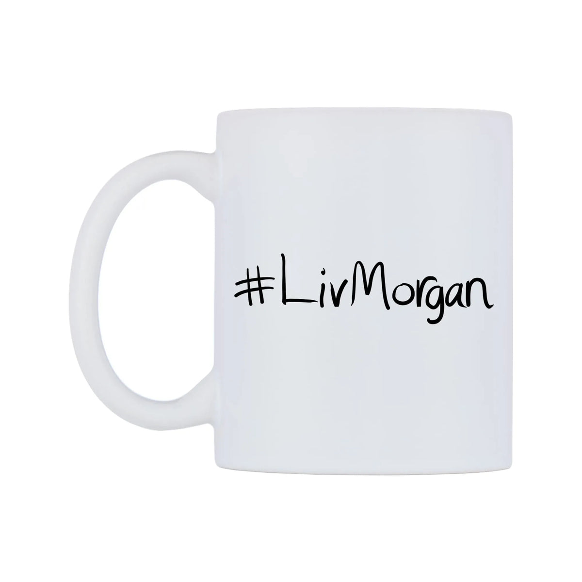 LivMorgan Mug — mug, right side, on a white background