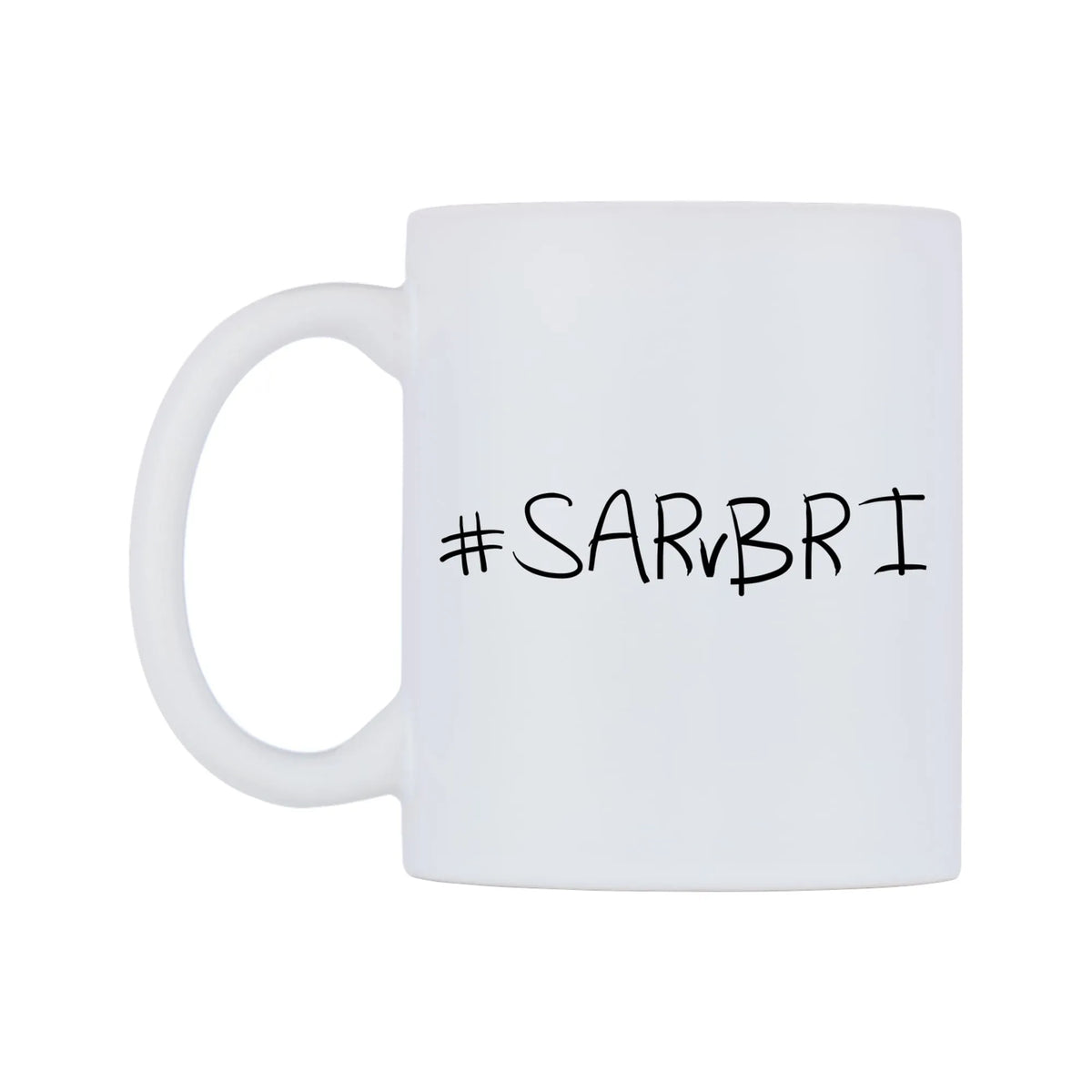 SARvBRI Mug — mug, right side, on a white background