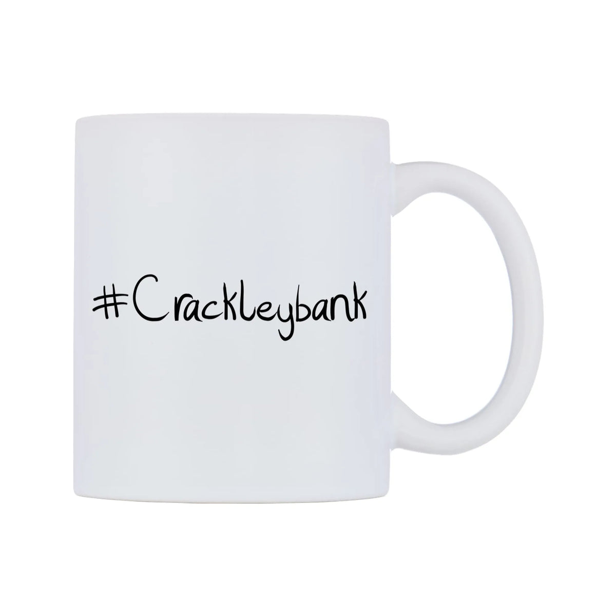 Crackleybank Mug — mug, left side, on a white background