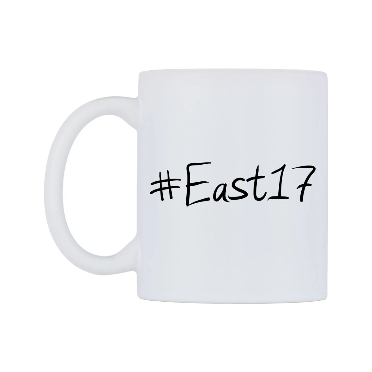 East17 Mug — mug, right side, on a white background