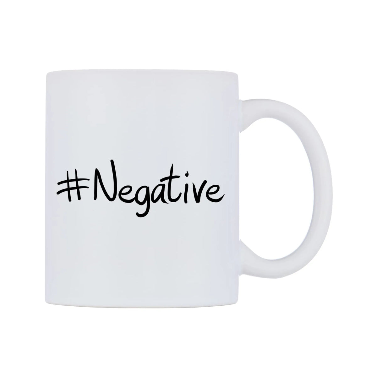 Negative Mug — mug, left side, on a white background